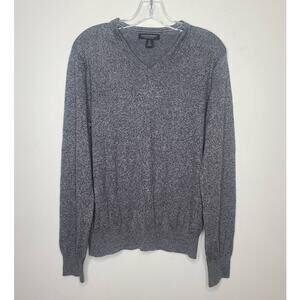 Banana Republic grey silk cotton cashmere blend lightweight sweater - medium